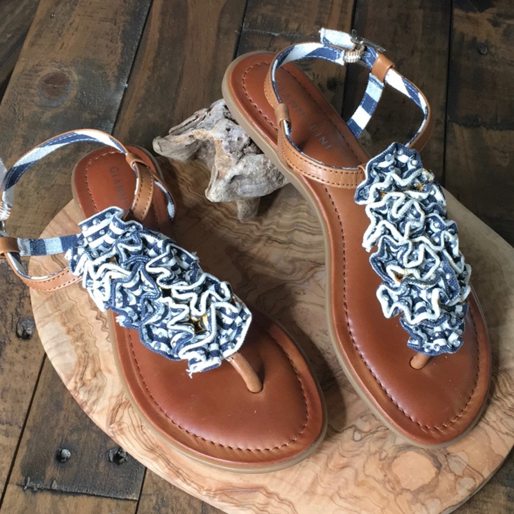 GIANNI BINI Flat Sandals Size 7.5